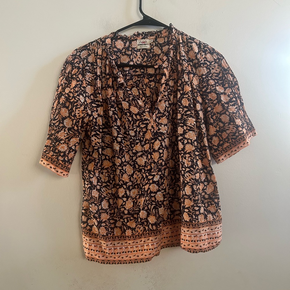 Faherty short sleeve blouse XS‎